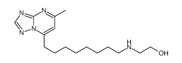 2-[8-(5-methyl-[1,2,4]triazolo[1,5-a]pyrimidin-7-yl)octylamino]ethanol Structure