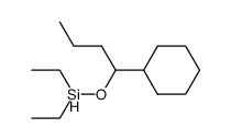 (1-cyclohexylbutoxy)diethylsilane Structure