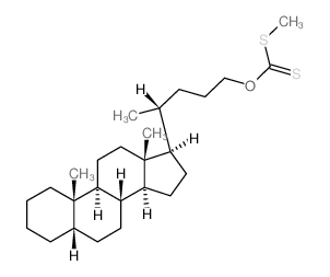 [(4R)-4-[(5S,8S,9S,10S,13R,14S,17R)-10,13-dimethyl-2,3,4,5,6,7,8,9,11,12,14,15,16,17-tetradecahydro-1H-cyclopenta[a]phenanthren-17-yl]pentoxy]-methylsulfanyl-methanethione structure