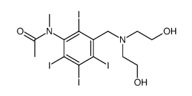N-(3-{[Bis-(2-hydroxy-ethyl)-amino]-methyl}-2,4,5,6-tetraiodo-phenyl)-N-methyl-acetamide Structure
