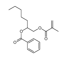 1-(2-methylprop-2-enoyloxy)heptan-2-yl benzoate结构式