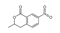 3-methyl-7-nitro-3,4-dihydroisochromen-1-one结构式