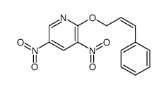 3,5-dinitro-2-(3-phenylprop-2-enoxy)pyridine Structure