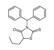 3-benzhydryl-5-propyl-2-sulfanylidene-1,3-thiazolidin-4-one结构式