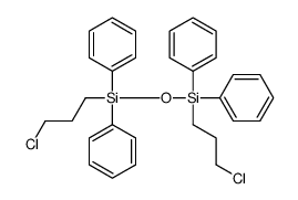 3-chloropropyl-[3-chloropropyl(diphenyl)silyl]oxy-diphenylsilane结构式