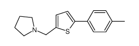 1-[[5-(4-methylphenyl)thiophen-2-yl]methyl]pyrrolidine Structure