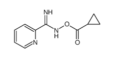 [(Z)-[amino(pyridin-2-yl)methylidene]amino] cyclopropanecarboxylate Structure