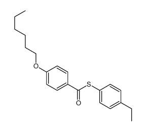 S-(4-ethylphenyl) 4-hexoxybenzenecarbothioate结构式