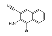 3-amino-4-bromonaphthalene-2-carbonitrile Structure