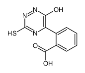 2-(6-oxo-3-sulfanylidene-1,2-dihydro-1,2,4-triazin-5-yl)benzoic acid Structure