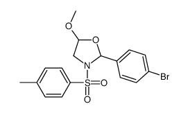 2-(4-bromophenyl)-5-methoxy-3-(4-methylphenyl)sulfonyl-1,3-oxazolidine Structure