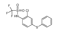 N-(2-chloro-4-phenylsulfanylphenyl)-1,1,1-trifluoromethanesulfonamide Structure