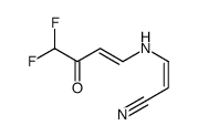 2-Propenenitrile,3-[(4,4-difluoro-3-oxo-1-butenyl)amino]- (9CI) structure