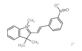 1,3,3-trimethyl-2-[(E)-2-(3-nitrophenyl)ethenyl]indole结构式