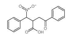 2-(nitro-phenyl-methyl)-4-oxo-4-phenyl-butanoic acid Structure