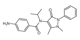 4-amino-N-(1,5-dimethyl-3-oxo-2-phenyl-2,3-dihydro-1H-pyrazol-4-yl)-N-isopropyl-benzamide结构式