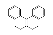 (2-ethyl-1-phenylbut-1-enyl)benzene Structure