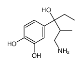 1,2-Benzenediol, 4-(3-amino-1-ethyl-1-hydroxy-2-methylpropyl)- (9CI) structure