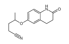 4-[(2-oxo-3,4-dihydro-1H-quinolin-6-yl)oxy]pentanenitrile结构式