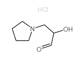 2-hydroxy-3-pyrrolidin-1-yl-propanal结构式