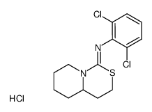 (2,6-dichloro-phenyl)-(hexahydro-pyrido[1,2-c][1,3]thiazin-1-ylidene)-amine, hydrochloride结构式