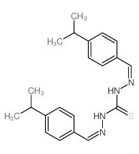 Carbonothioicdihydrazide, bis[[4-(1-methylethyl)phenyl]methylene]- (9CI) Structure