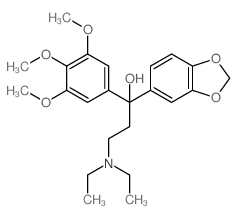 1-benzo[1,3]dioxol-5-yl-3-diethylamino-1-(3,4,5-trimethoxyphenyl)propan-1-ol structure