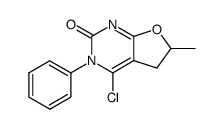 4-chloro-6-methyl-3-phenyl-5,6-dihydro-3H-furo[2,3-d]pyrimidin-2-one结构式