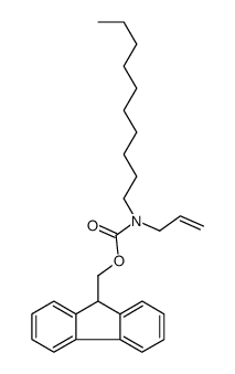 9H-fluoren-9-ylmethyl N-decyl-N-prop-2-enylcarbamate Structure