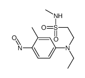 2-[ethyl(3-methyl-4-nitrosophenyl)amino]-N-methylethanesulphonamide structure