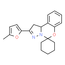 2-(5-methyl-2-furyl)-1,10b-dihydrospiro(pyrazolo[1,5-c][1,3]benzoxazine-5,1'-cyclohexane) picture