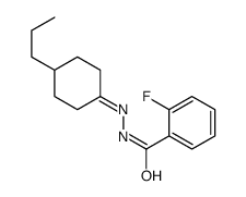 2-fluoro-N-[(4-propylcyclohexylidene)amino]benzamide Structure