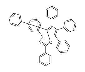 2,4,6,7,8,9-hexakis-phenyl-1-oxa-3,4-diazaspiro[4.4]nona-2,6,8-triene结构式