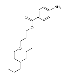 3-[2-(dipropylamino)ethoxy]propyl 4-aminobenzoate Structure