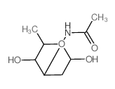 a-D-arabino-Hexopyranose,3-(acetylamino)-2,3,6-trideoxy- structure