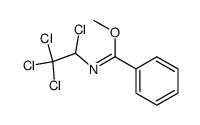 N-(1,2,2,2-tetrachloro-ethyl)-benzimidic acid methyl ester结构式