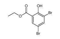 3,5-dibromo-2-hydroxy-benzoic acid ethyl ester Structure