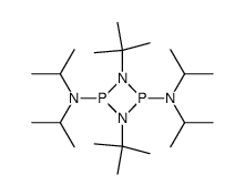 1,3-Di-tert-butyl-N,N,N',N'-tetraisopropyl-[1,3,2,4]diazadiphosphetidine-2,4-diamine Structure