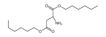 dihexyl (2S)-2-aminobutanedioate Structure