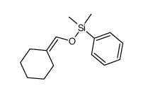(cyclohexylidenemethoxy)dimethyl(phenyl)silane Structure