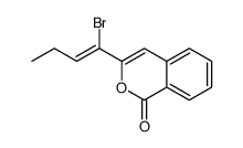 3-(1-bromobut-1-enyl)isochromen-1-one结构式