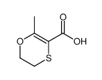 2-methyl-5,6-dihydro-1,4-oxathiine-3-carboxylic acid Structure