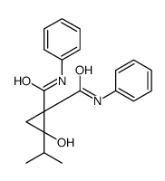 2-hydroxy-1-N,1-N'-diphenyl-2-propan-2-ylcyclopropane-1,1-dicarboxamide结构式