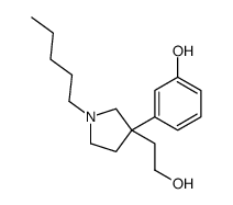 3-[3-(2-hydroxyethyl)-1-pentylpyrrolidin-3-yl]phenol Structure