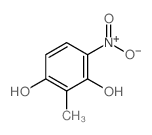 2-methyl-4-nitro-benzene-1,3-diol structure