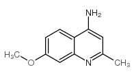 4-氨基-7-甲氧基-2-甲基喹啉结构式