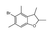 5-bromo-2,3,4,6-tetramethyl-2,3-dihydro-1-benzofuran Structure