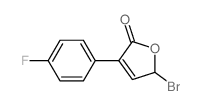 5-bromo-3-(4-fluorophenyl)-5H-furan-2-one structure