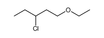 ethyl-(3-chloro-pentyl)-ether Structure