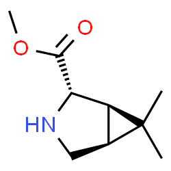 3-Azabicyclo[3.1.0]hexane-2-carboxylicacid,6,6-dimethyl-,methylester,(1R,2S,5S)-rel-(9CI)结构式